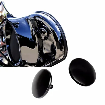 1 пара Чопперов Черный глянец Внутренний обтекатель Зеркальные Заглушки для Harley Street Glide FLHX Batwing 1996-2016