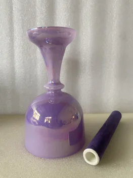 4-я октава Ре нота хрустальная поющая чаша пастельно-космическая фиолетовая сакральная чакра для исцеления звуком 432 Гц.