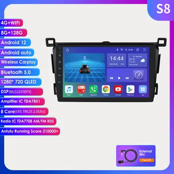 Android Автомагнитола для Toyota RAV4 Rav 4 2013-2018 Мультимедийный плеер 2 Din Carplay GPS Стерео Головное Устройство Android Radio Automotivo