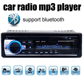 Bluetooth Стерео MP3-плеер Автомобильный Радиоприемник Аудио FM Aux Входной Приемник JSD-520 SD AUX-IN FM USB-Приемник В приборной панели Для Универсального