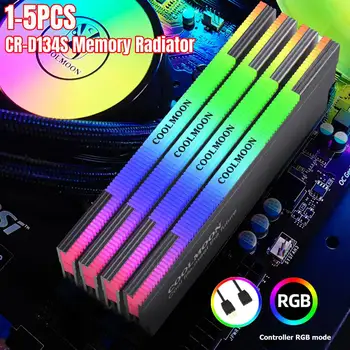 COOLMOON RAM Heatsink Радиатор 5V 3PIN ARGB Cooler Адресуемый Охлаждающий Жилет Радиаторный Охладитель для DDR3 DDR4 Настольный ПК Ram Memory
