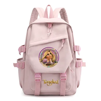 Disney Tangled Rapunzel Princess Kawaii Для мальчиков и девочек, Детские Сумки для школьных книг, Женский рюкзак для подростков, Дорожный рюкзак Mochila Escolar