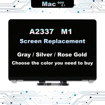 MACGOUZI Фирменная НОВИНКА Для Apple MacBook Air M1 A2337 EMC 3598 Retina Полный ЖК-дисплей В сборе Замена экрана 13,3 