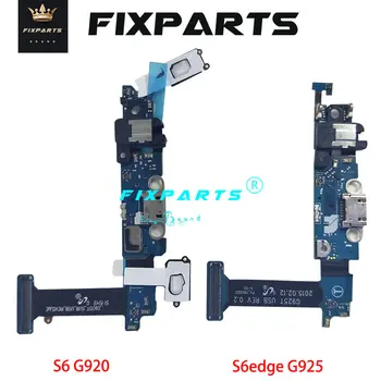 S5 Для Samsung Galaxy S6 Edge G925F USB Порт Для Зарядки Гибкий Кабель Док-разъем Для Samsung S6 Plus G928 G920F Плата Зарядного Устройства