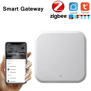 Tuya Zigbee Bridge Умный Дом Zigbee Gateway Hub Дистанционное Управление Устройствами Zigbee Через приложение Smart Life Работает с Alexa Google Home