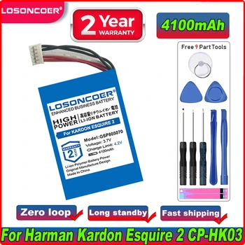 Аккумулятор LOSONCOER GSP805070 4100 мАч для Harman Kardon Esquire, 2 батарейки для динамиков