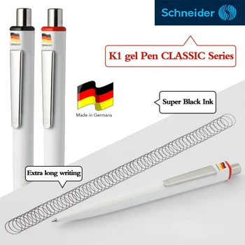 Германия Schneider Gel Pen K1 Студенческая пишущая Водяная ручка Push Office Signature Pen 0,5 мм Сменные канцелярские принадлежности G2 для пополнения запасов