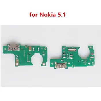 для Nokia 5.1 USB порт зарядного устройства разъем док-станции печатная плата лента Гибкий кабель запасные части для ремонта экрана телефона