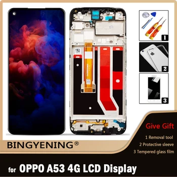 Для OPPO A53 4G 2020 Сенсорный Дигитайзер ЖК-дисплея В Сборе Для 6,5-дюймового OPPO A53 CPH2127 С Заменой Рамки