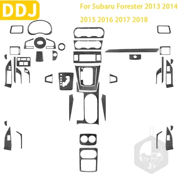 Для Subaru Forester 2013 2014 2015 2016 2017 2018 Аксессуары Из Углеродного Волокна Внутренняя Замочная Скважина Шестерни Подъемный Воздуховыпуск Отделка Наклейка