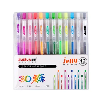 Желеобразная трехмерная гелевая ручка Color One Многоцветный набор студенческих ручек Dream Fairy Press Pen Rainbow School