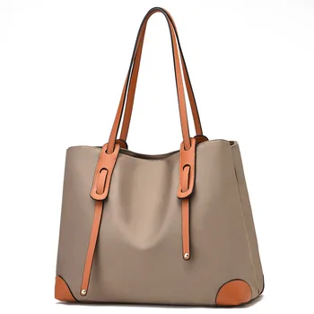 Женская сумка 2023, Осенняя Новая Сумка-тоут Большой емкости, Простая Модная Женская Атмосферная сумка Из ткани Оксфорд