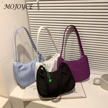 Женская сумка подмышками, ретро однотонные женские сумки, модный цветочный дизайн, маленькие сумки через плечо для девочек.