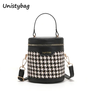 Женская сумка через плечо Unistybag, модные сумки с леопардовым узором, мини-сумки через плечо, дизайнерская женская сумка, роскошные сумки-ведра