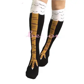 Забавные носки с 3D рисунком куриных ножек и мультяшными животными, креативные женские Носки-новинки для мужчин