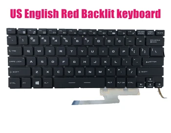 Клавиатура с красной подсветкой на американском английском языке для MSI MS-14A1/GS40 6QE/MS-14A2/GS40 6QD Phantom