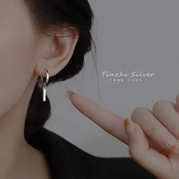 Корейская мода, геометрическая пряжка с длинным ухом, квадратные серьги-палочки для женщин, украшения для панк-вечеринок, Подарок на годовщину Pendientes mujer