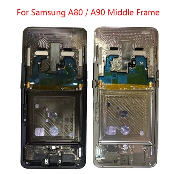 Корпус Средняя рамка ЖК-панель Безель Панель Шасси для Samsung A80 A805 A90 5G A908 Замена средней рамки телефона