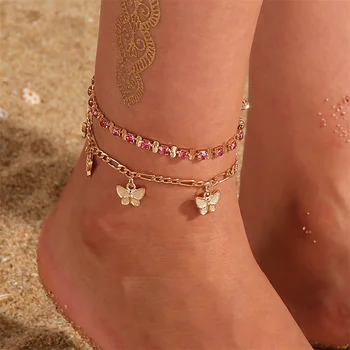 Модная и изысканная цепочка на ножки Little Turtle для женщин и мужчин Ocean Beach Ракушки ручной работы Богемные женские украшения