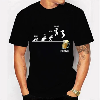 Модная Мужская Брендовая футболка с пивным принтом, Забавный рисунок в стиле Хип-Хоп, Летняя Унисекс, Модная Футболка Harajuku С круглым вырезом, Уличная одежда
