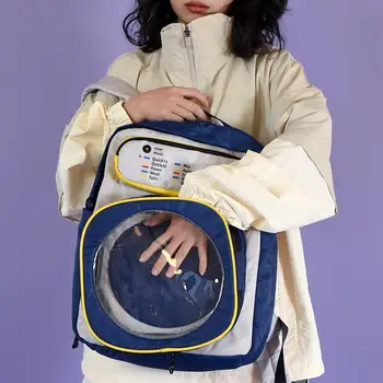 Модный женский рюкзак, милые младшие школьники, рюкзаки большой емкости, нейлоновые сумки с несколькими карманами для студентов колледжа