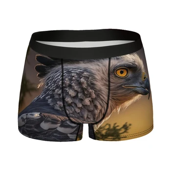 Мужские трусы-боксеры Harpy Eagle, трусы для фотосъемки дикой природы, дышащие сексуальные шорты высокого качества, идея подарка