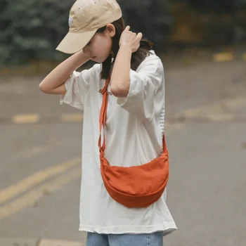 Нейлоновые сумки через плечо для женщин, женские японские легкие сумки для подмышек, простая упаковка для пельменей