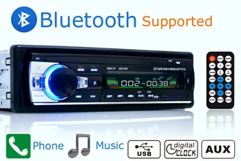 Новый Автомобильный Радио Стерео Плеер Bluetooth AUX-IN MP3 FM/USB/1 Din/пульт дистанционного Управления Для Iphone 12V Car Audio С Автоматической Поддержкой Смартфона