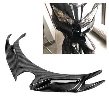 Обтекатель переднего лобового стекла мотоцикла из АБС-пластика в стиле углеродного волокна, аэродинамический чехол для крыла, подходит для Kawasaki Ninja 250/400 2018 2019 2020