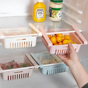 Органайзер для холодильника Ящик для хранения Ящик для холодильника Пластиковый Контейнер Для хранения Фруктов, яиц, Коробка для хранения продуктов Кухонные Принадлежности