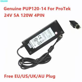 Оригинальный 4-контактный адаптер переменного тока PUP120-14 24V 5A 120W для зарядного устройства для медицинского монитора ProTek для ноутбука