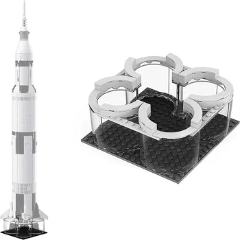 Подставка для стартовой платформы для Lego NASA Apollo Saturn V 21309 & 92176 Комплект для сборки космической ракеты (53 шт.)