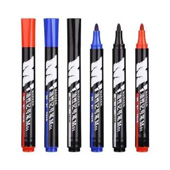 Ручка-маркер для письма толщиной 1-5 мм, черная, красная, синяя, с толстой головкой, водонепроницаемая, для строительных площадок, экспресс-ручка с большой головкой, гладкая, быстросохнущая