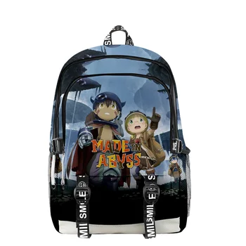 Сделано в аниме Abyss, школьный рюкзак на молнии, Уникальный рюкзак 2023, Новая манга, дорожная сумка из ткани Оксфорд