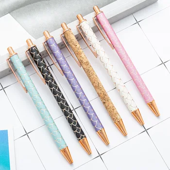 Симпатичные шариковые ручки с плавным почерком, яркие ручки для ведения дневника, блестящие канцелярские принадлежности для женщин