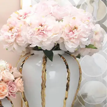 Фарфоровая банка для имбиря, Декоративные Аксессуары, Керамическая глазурованная ваза для цветов, для спальни, для домашних свадеб, Стол для цветочных композиций.