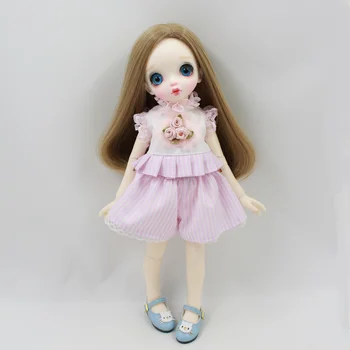 DBS bjd Одежда для куклы 1/6, розовая одежда, брюки, кружевной костюм с цветочным рисунком, милая игрушка для девочки, подарок не для blyth icy