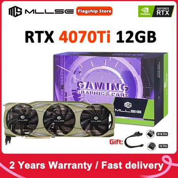 MLLSE Новые видеокарты RTX 4070Ti 12GB NVIDIA 12Pin GDDR6X 192 бит HDMI * 1 DP * 3 PCI Express 4.0 x16 Видеокарта rtx 4070 ti 12gb