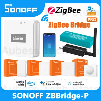 SONOFF ZigBee Bridge Pro SNZB 01 02 03 04 eWeLink Система Охранной Сигнализации Smart Home Работает С Alexa Google Assistant