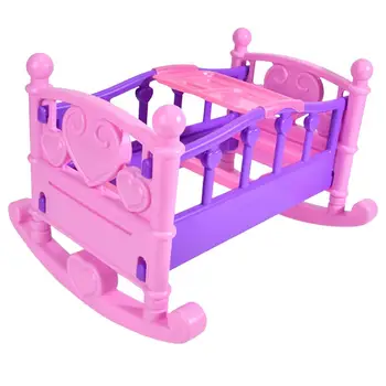 Игрушка для притворной кровати Гладкая поверхность Детская игрушка для кровати Восстановление пропорций Ролевая игра Симпатичная мебель для кукольного домика Двухъярусная кровать
